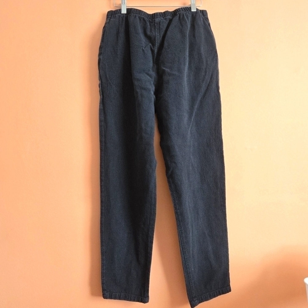 Vintage CMC by Color Me Cotton Women's Black Pants - Size L